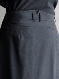 26FW WMS｜Double Breasted Frayed Skirt