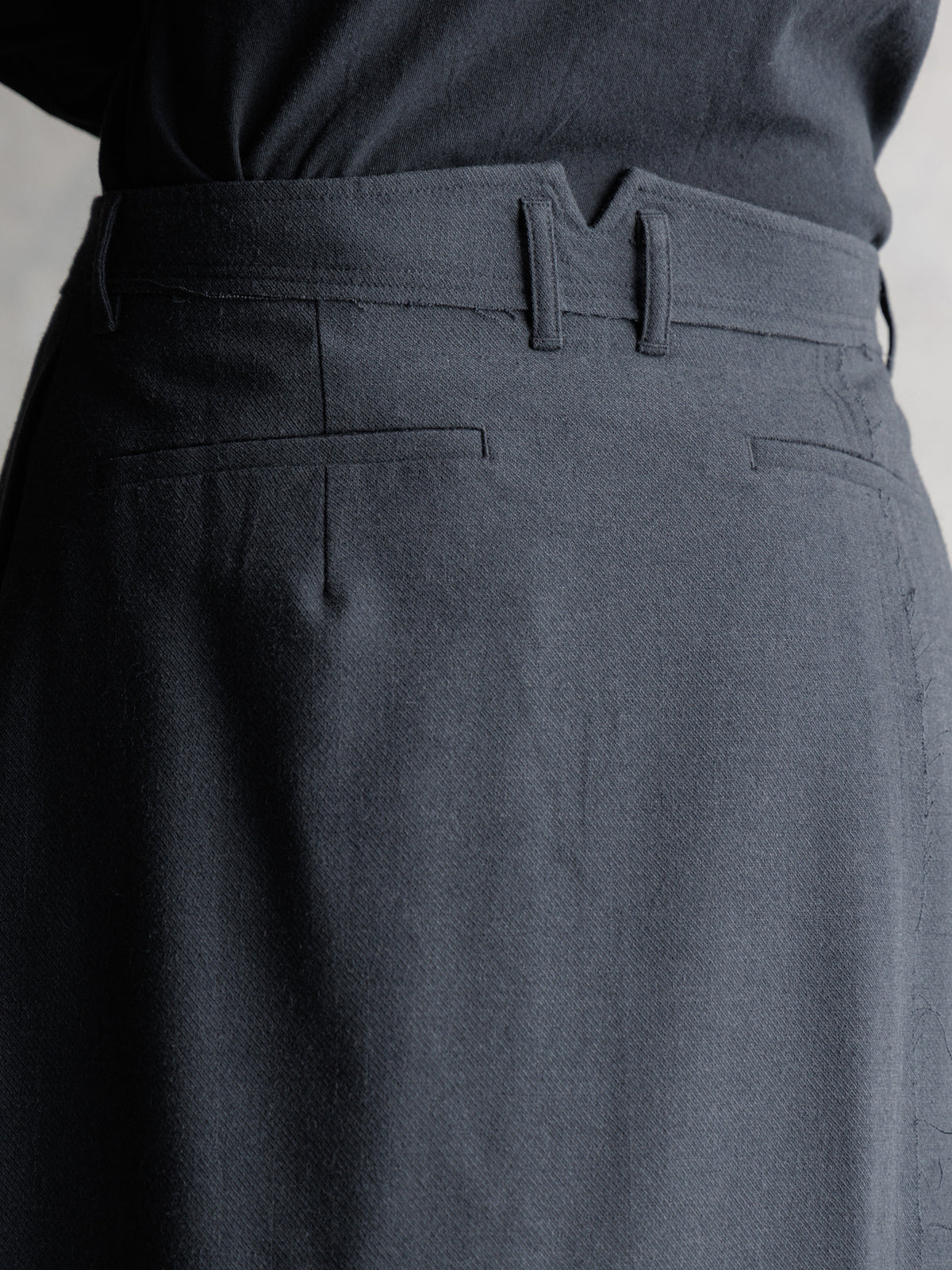 26FW WMS｜Double Breasted Frayed Skirt