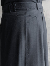 26FW WMS｜Double Breasted Frayed Skirt