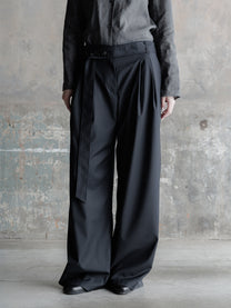26FW WMS｜Belted Pleats Trousers