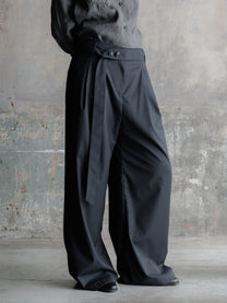 26FW WMS｜Belted Pleats Trousers