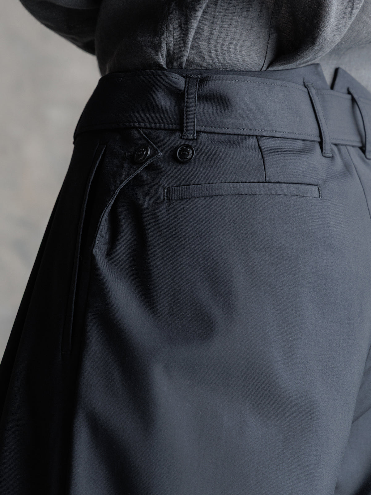 26FW WMS｜Belted Pleats Trousers