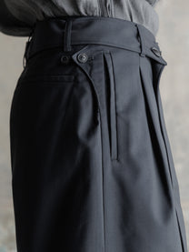 26FW WMS｜Belted Pleats Trousers