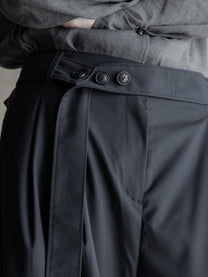 26FW WMS｜Belted Pleats Trousers