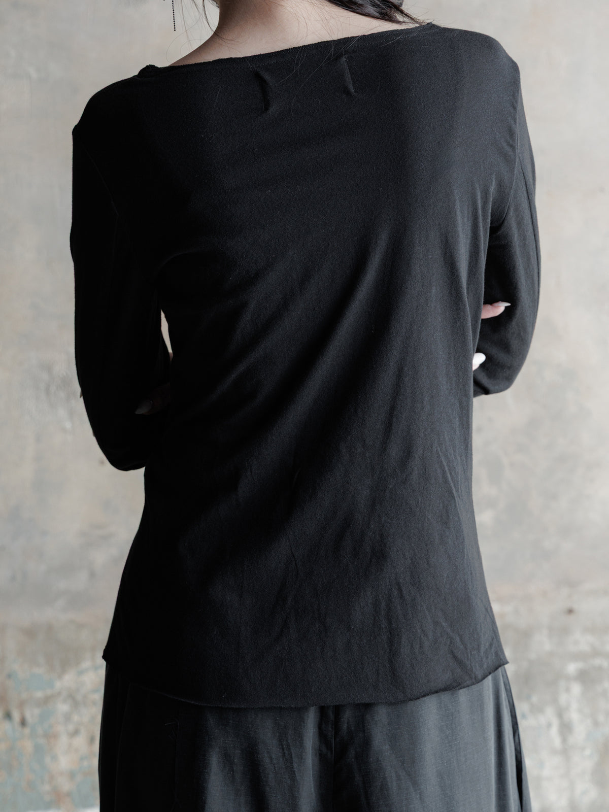 26FW WMS｜Petal Drape Top
