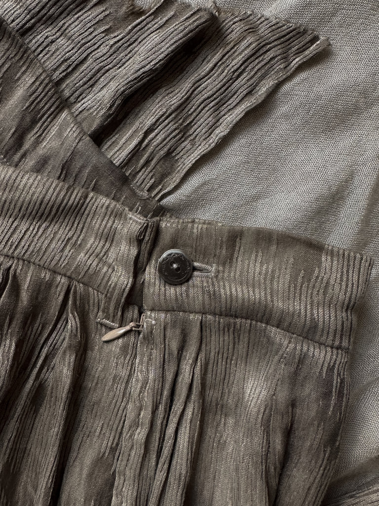 Forgotten Materials WMS｜Layered Skirt (Grey)