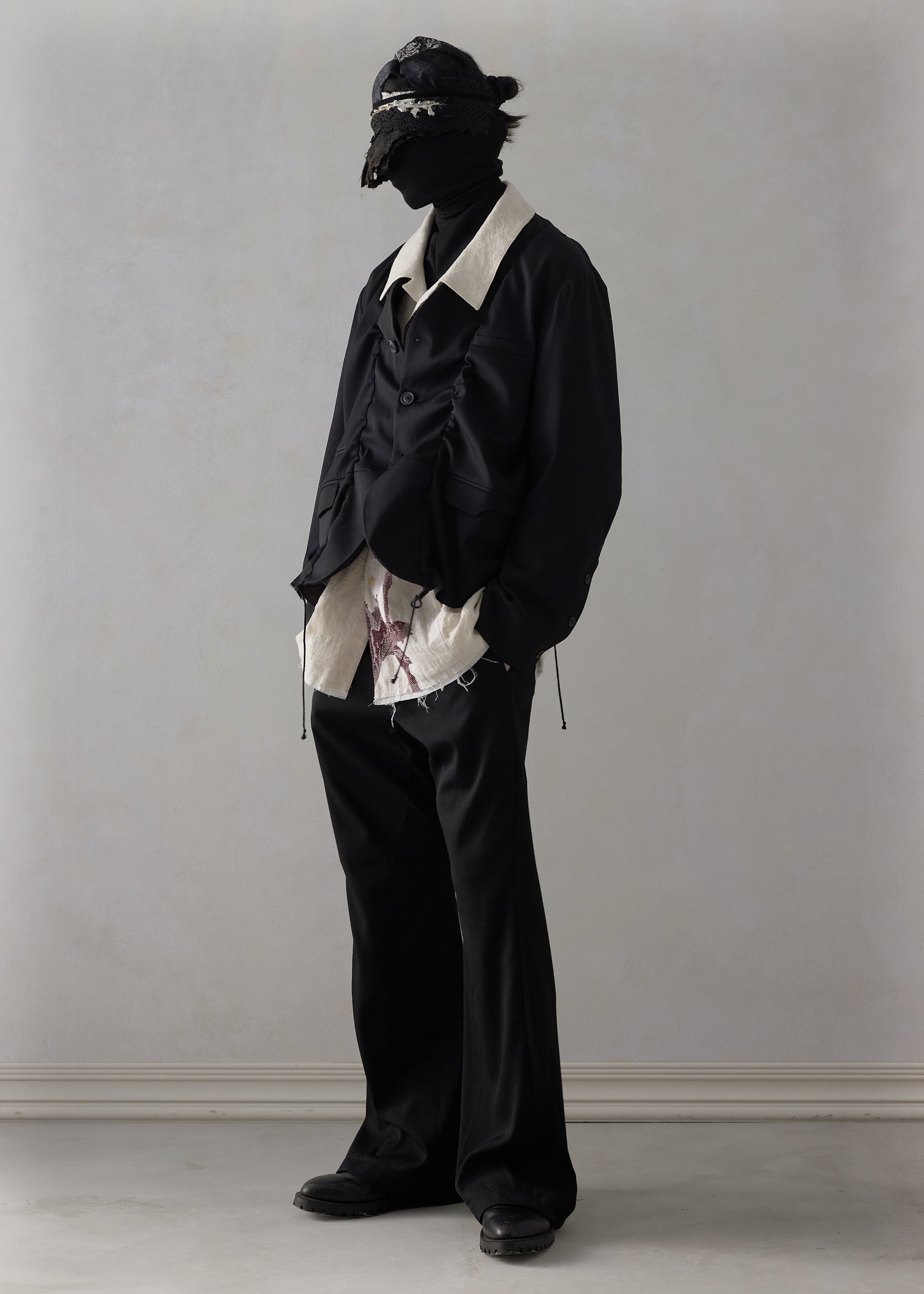 22FW｜Drawstring Bondage Strap Blazer