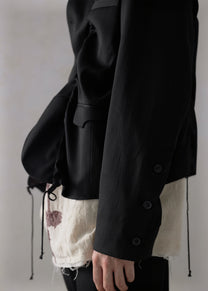22FW｜Drawstring Bondage Strap Blazer