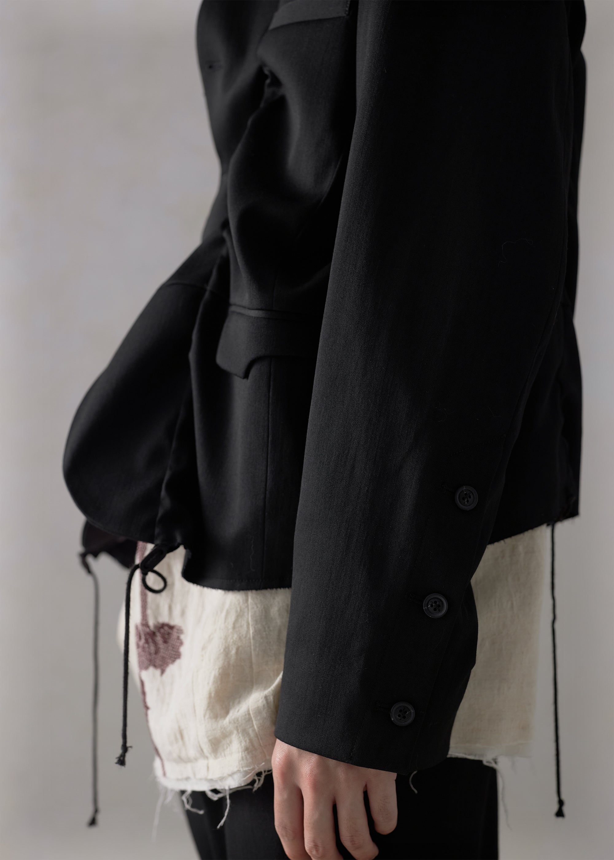 22FW｜Drawstring Bondage Strap Blazer
