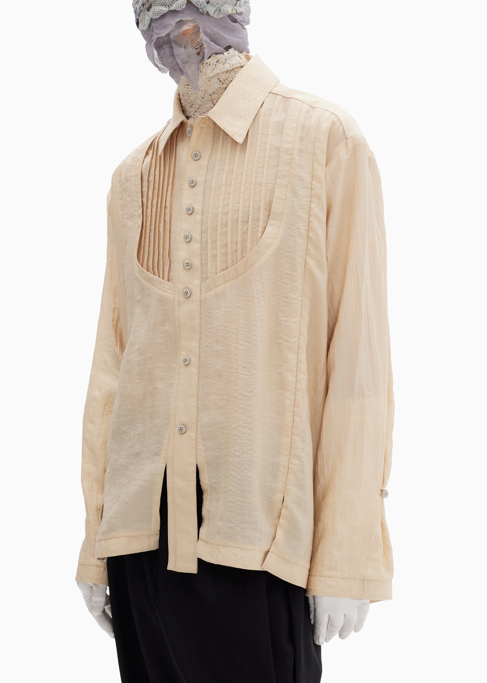 22SS｜Split Rim Tunic (Beige)