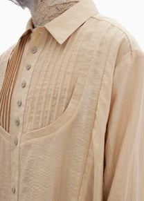 22SS｜Split Rim Tunic (Beige)