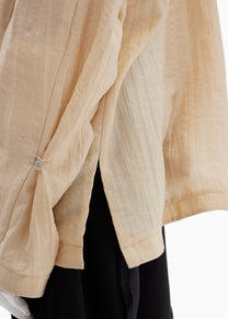 22SS｜Split Rim Tunic (Beige)