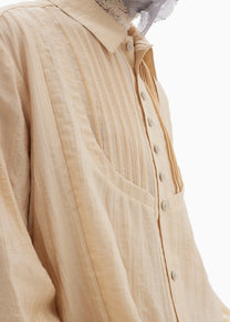 22SS｜Split Rim Tunic (Beige)