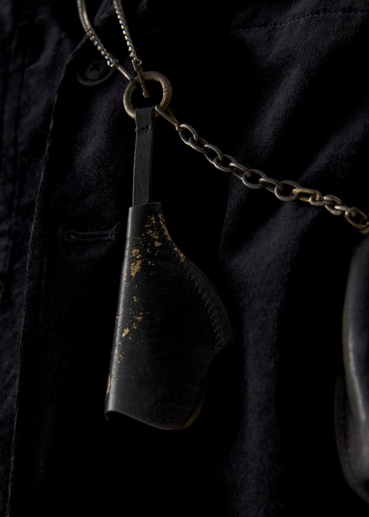 23FW｜E Cross-Body Key Holster Necklace Lock Bag (Gilded)