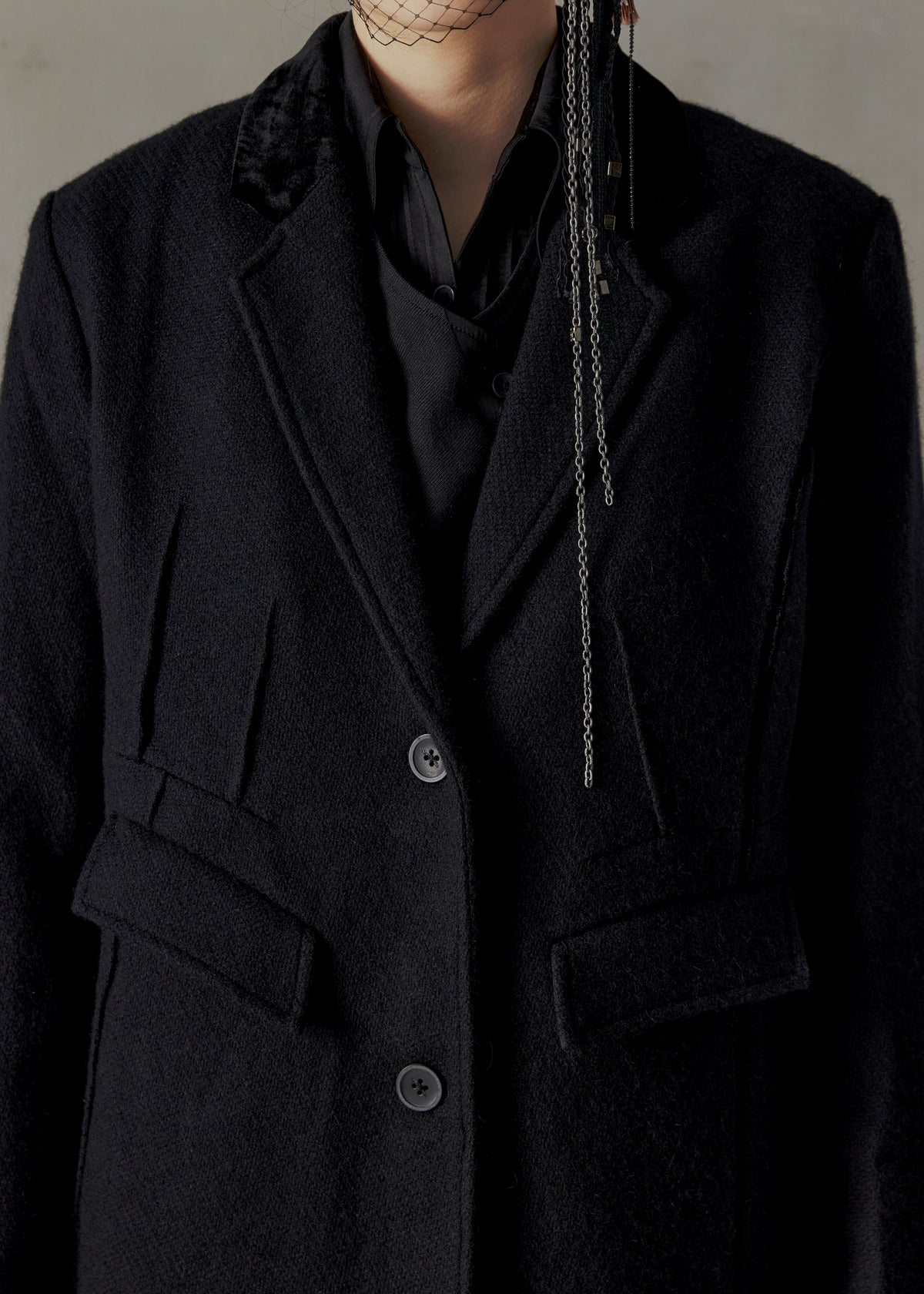 23FW WMS｜Typewriter Long Coat