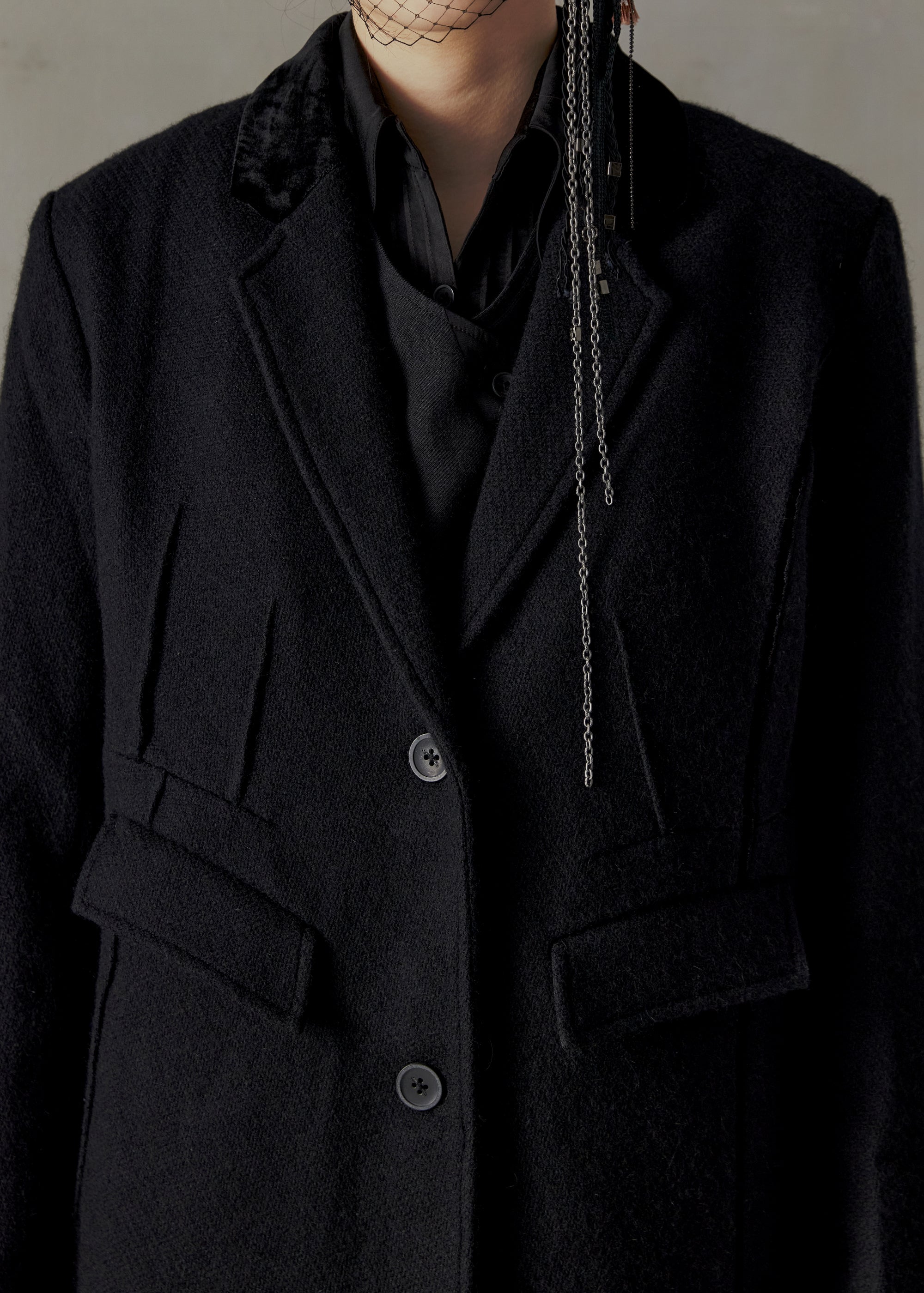23FW WMS｜Typewriter Long Coat