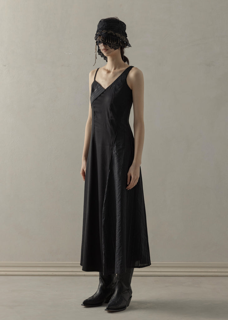 24SS WMS｜Paneled Maxi Dress